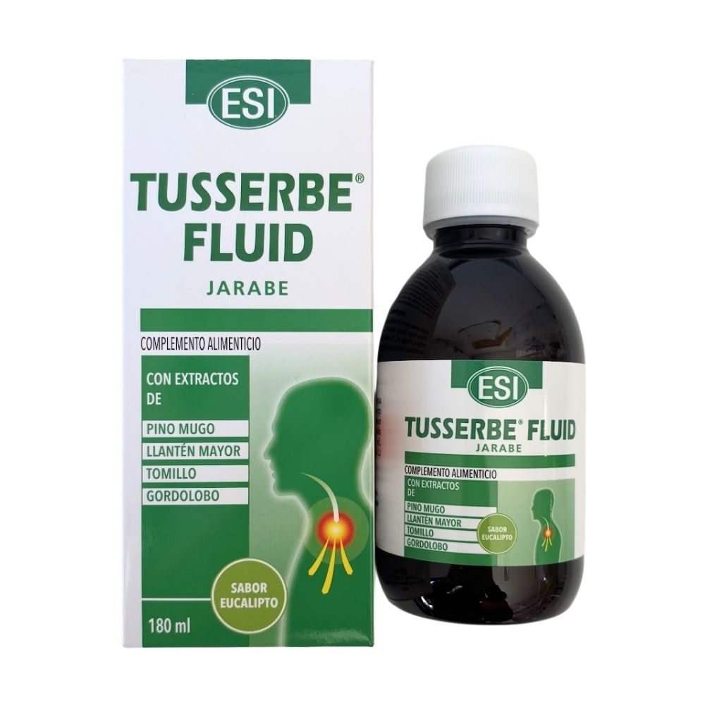 Tusserbe Fluid – 180 ml Trepat Diet, xarop natural a base d’herbes, dissenyada per alleujar la tos i les afeccions respiratòries, aportant un alleujament suau i efectiu.